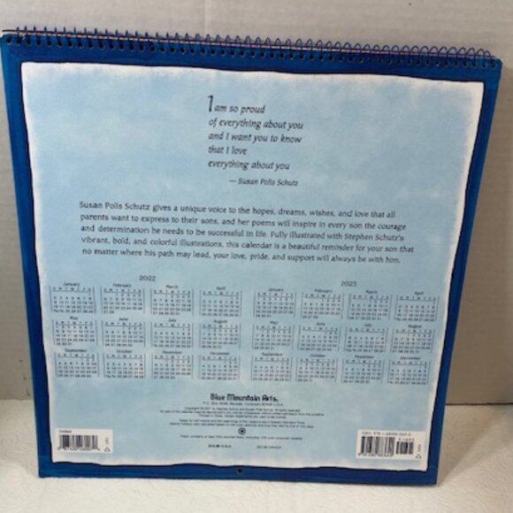 2022 "To My Son, I Love You" 12-Month Wall Calendar by Susan Polis Schutz - Picture 2 of 13